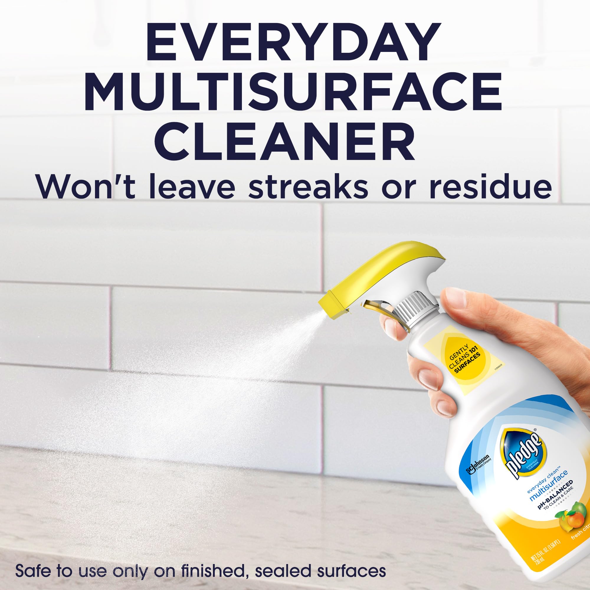 Pledge glass and mirrors cleaning for clear, smear-free results