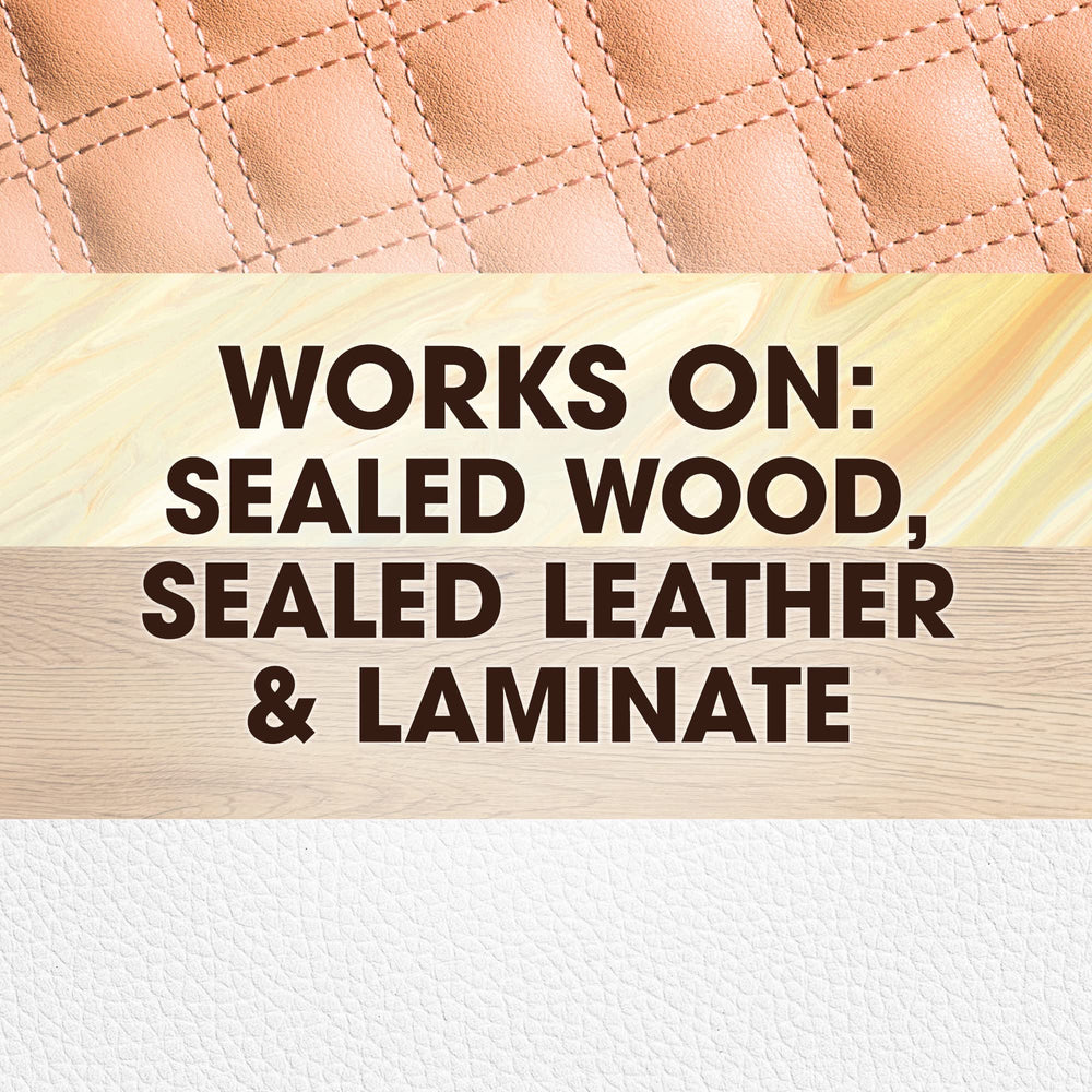 Fast spray-and-wipe formula for quick furniture touch-ups with Pledge.