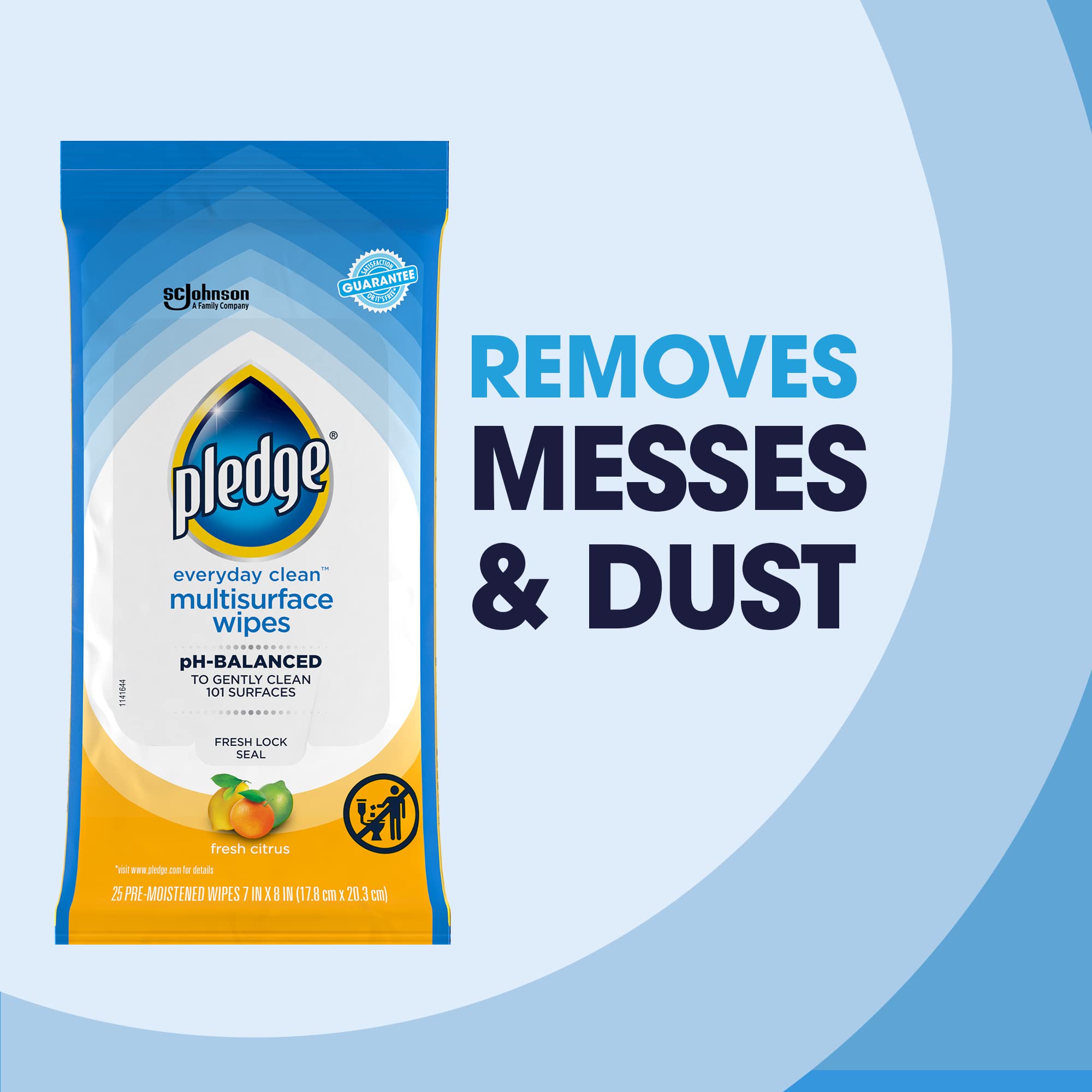 Pledge wipes tackle granite, marble and quartz with a gentle, surface-safe formula.