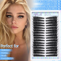 Pleell Lash Clusters are reusable 3–5 times with proper care.