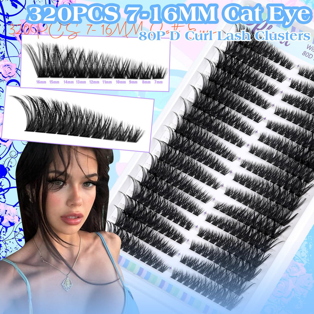 Pleell Lash Clusters soft band for seamless natural blending with your lashes.