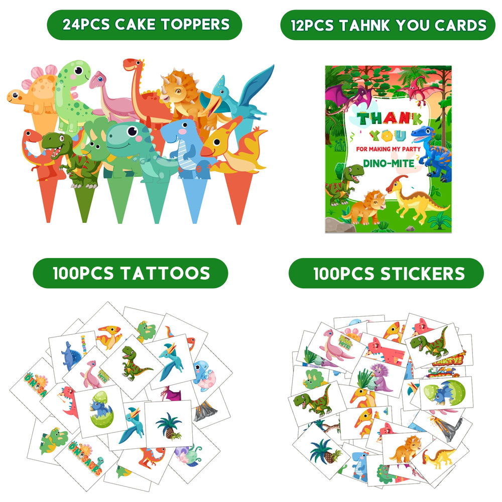 PLOUGVI dinosaur cake toppers for dessert displays and photos