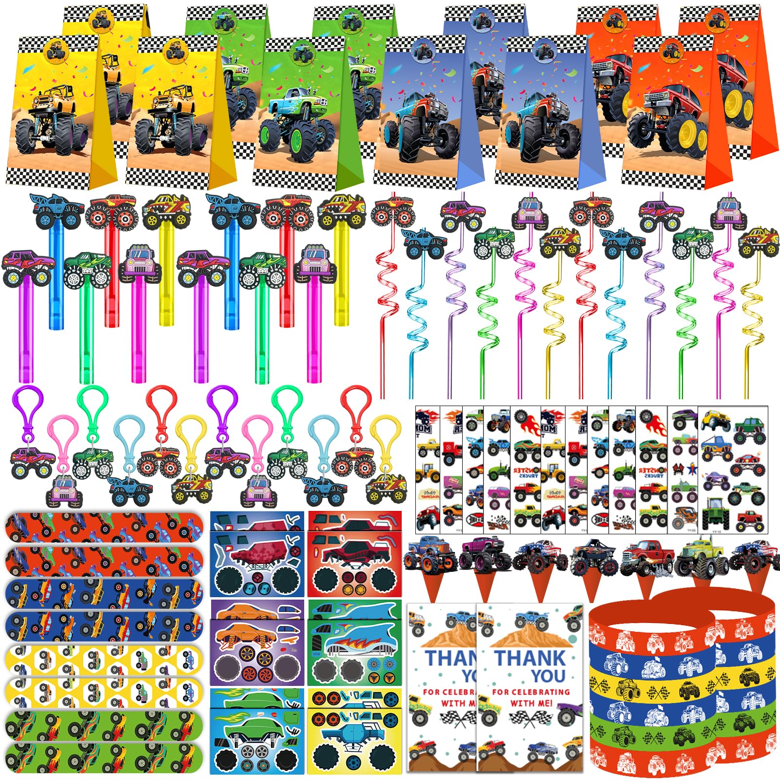 PLOUGVI truck party favors set for memorable goodie bags and easy planning.