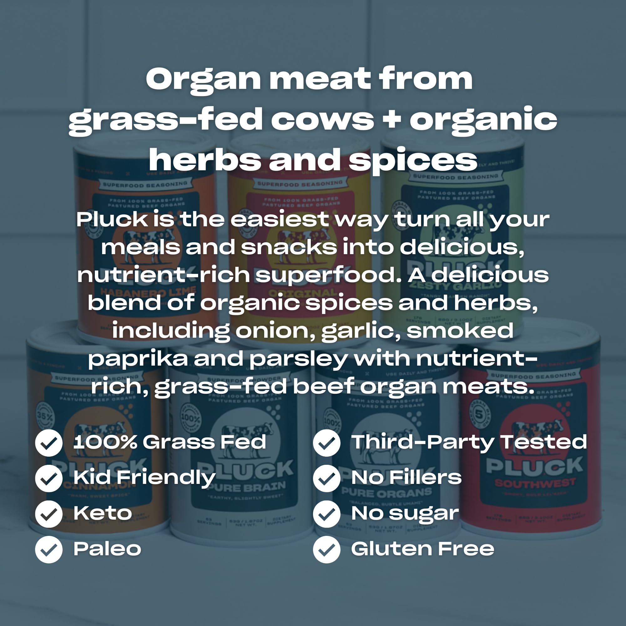 Pluck packaging highlights small regenerative New Zealand farms.