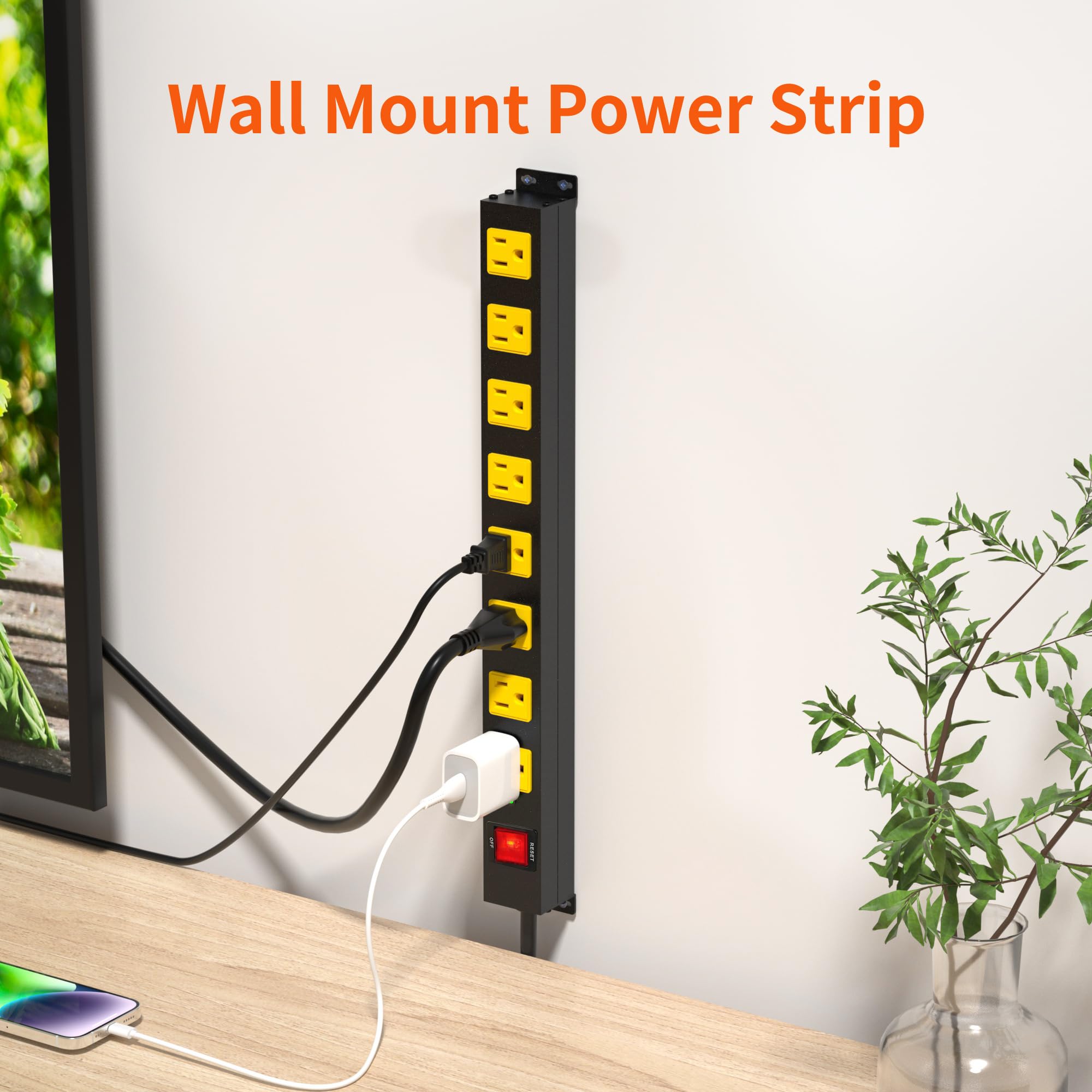 Plug'n ideal for home, office, or workshop use with multiple outlets.