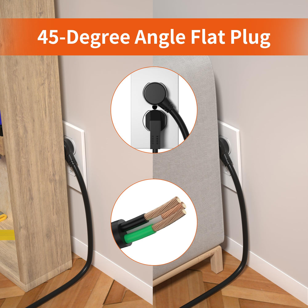 Plug'n wall-mount holes and included screws for easy installation.