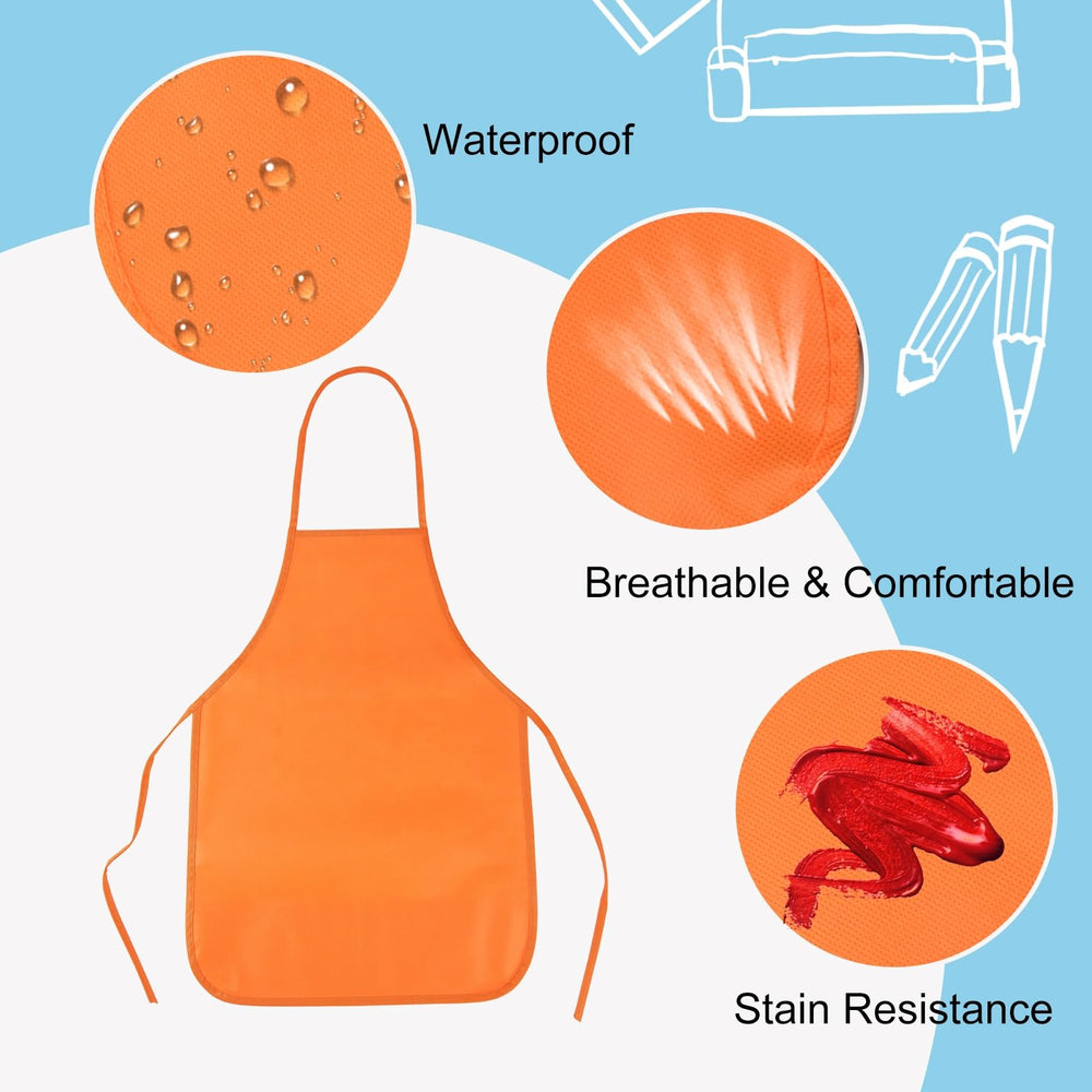 PLULON 13x19 inch kid apron with adjustable straps for a comfortable fit
