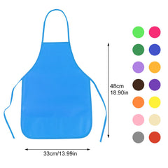 PLULON kids paint apron made of durable nonwoven fabric keeps clothes clean during art