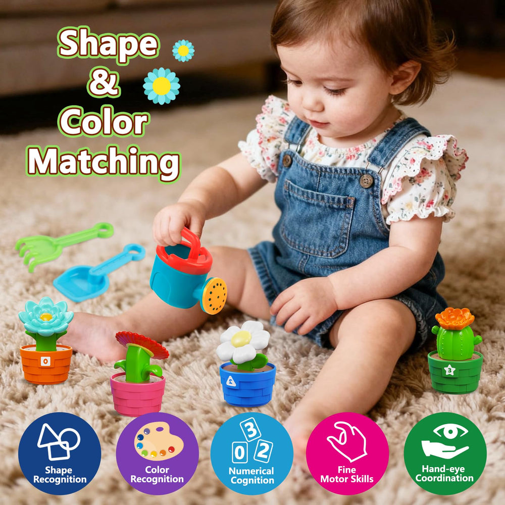 Plunack toddler gardening watering can for pretend watering and fine motor play