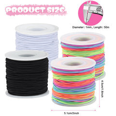 Pluralla 1mm stretch cord offers secure knots and comfortable wear.