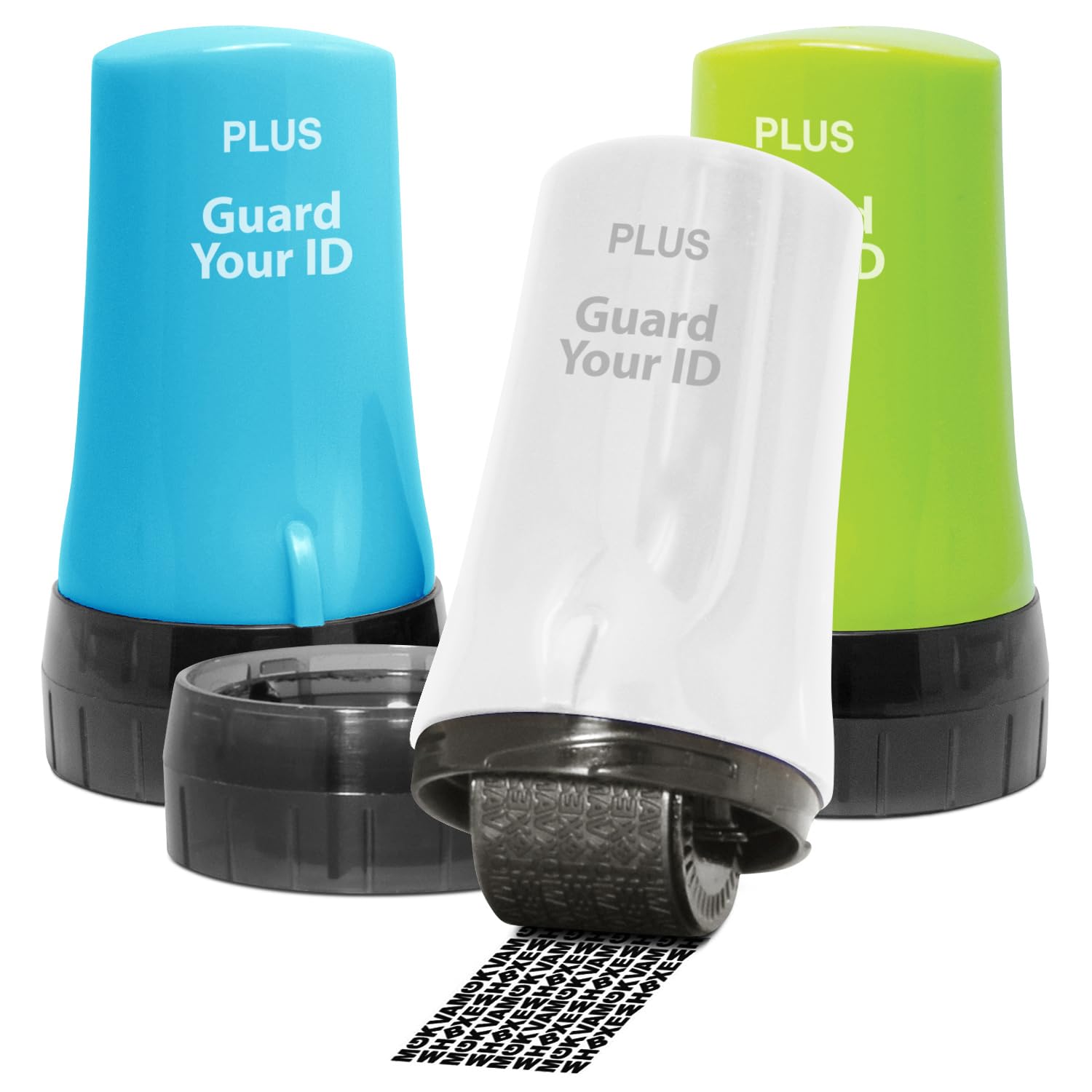 PLUS Guard Your ID roller dimensions are compact at 1.5 by 2.69 inches.