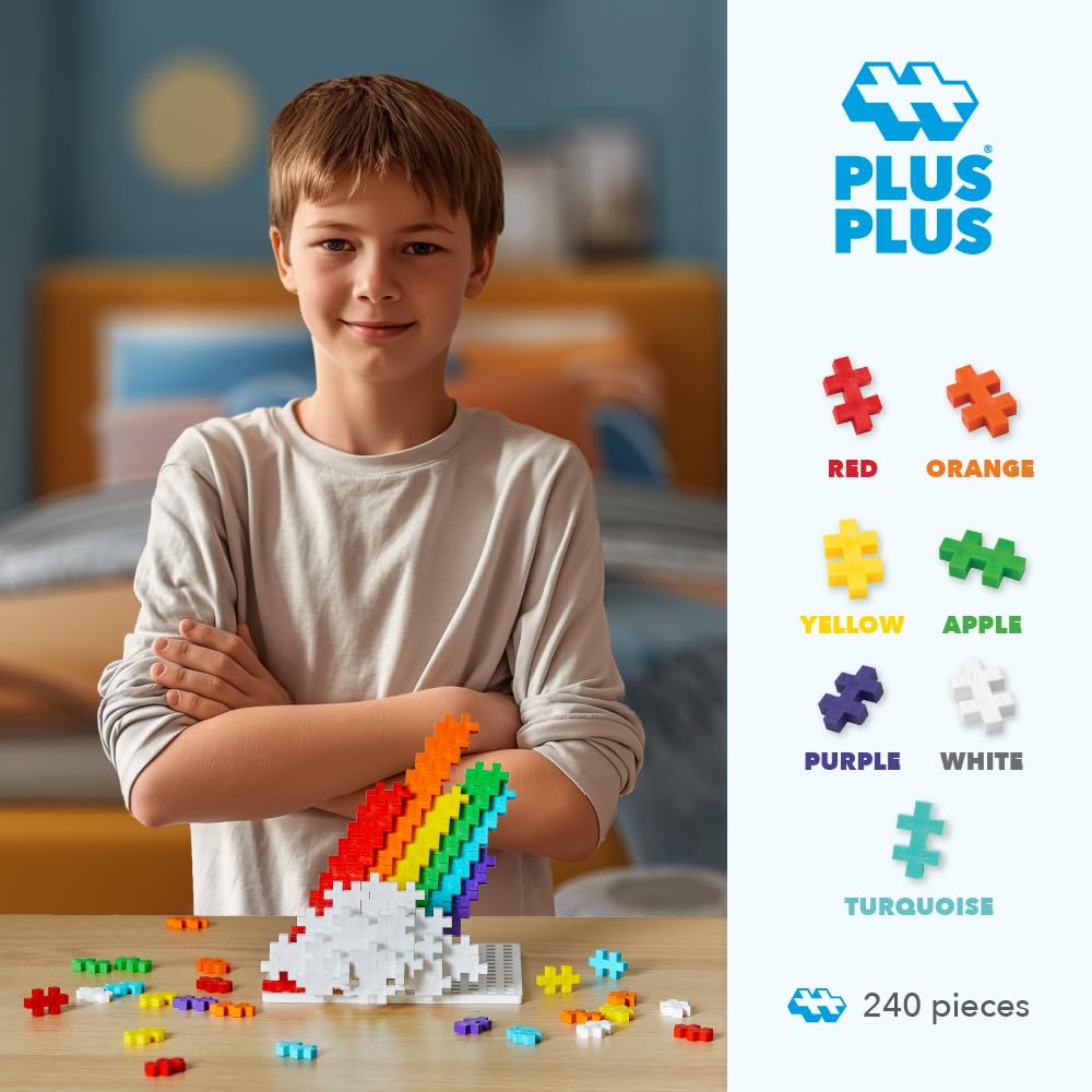 PLUS PLUS open-ended creations in 3D arrangements for creativity