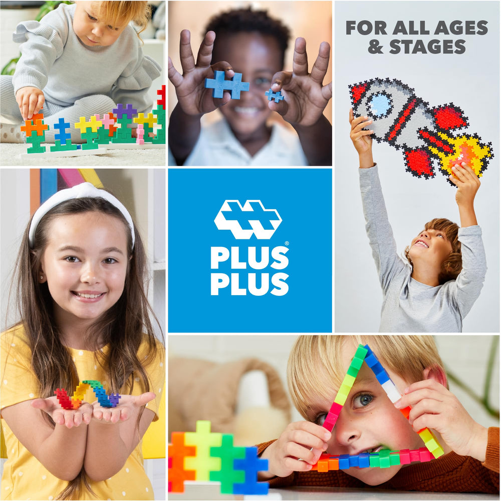 PLUS PLUS STEM classroom bin with colorful bricks for classroom activities