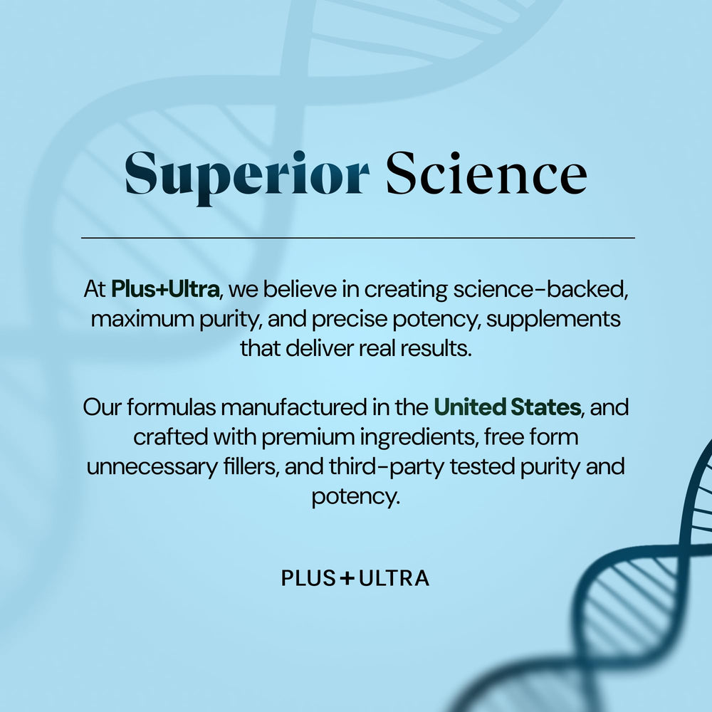 Plus+Ultra MAGPLUS+ 90-capsule daily-use bottle.