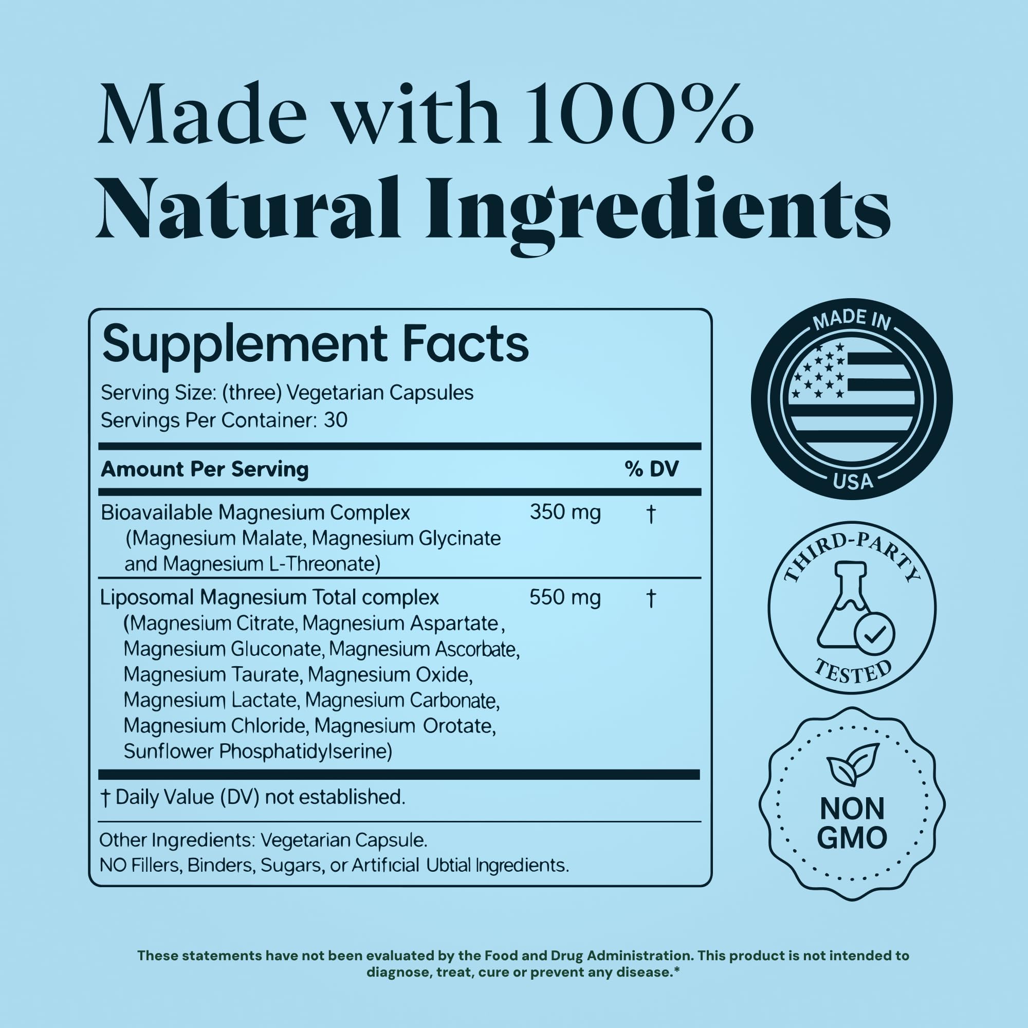 Plus+Ultra MAGPLUS+ vegan, gluten-free, GMP-labeled formula.
