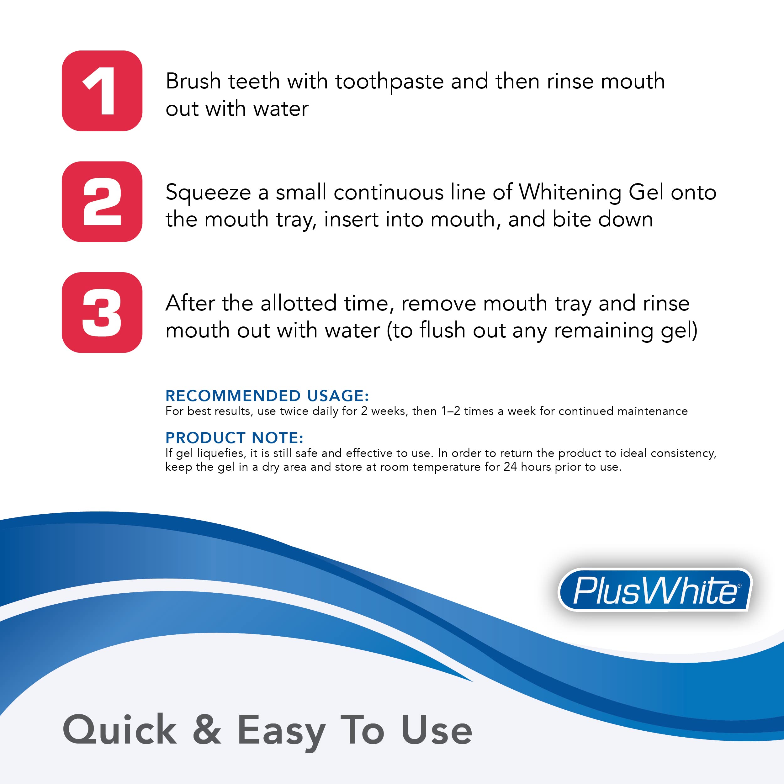 Plus White compact at-home whitening kit with simple applicators.