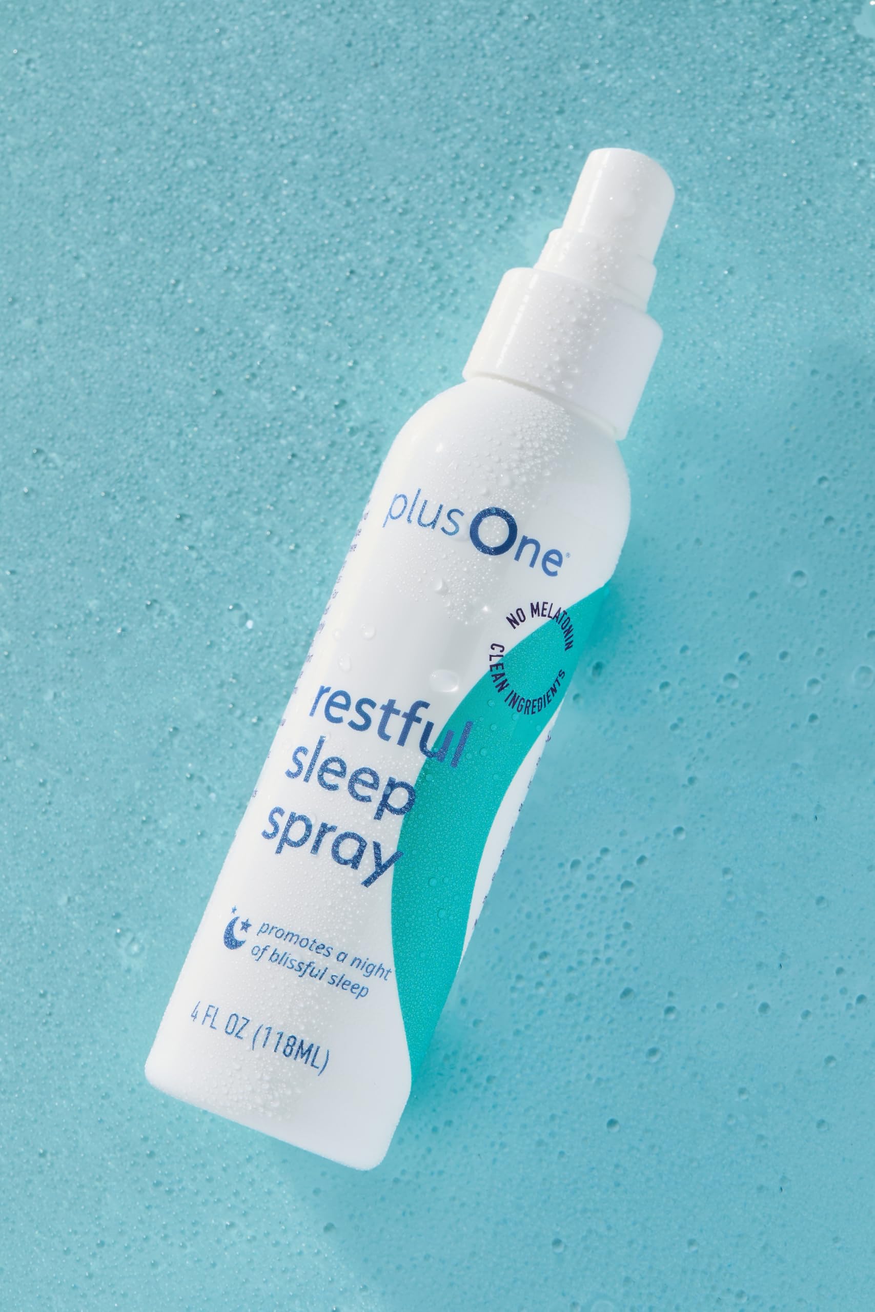 PlusOne Sleep Spray on skin demonstrating quick absorption and a subtle aroma.