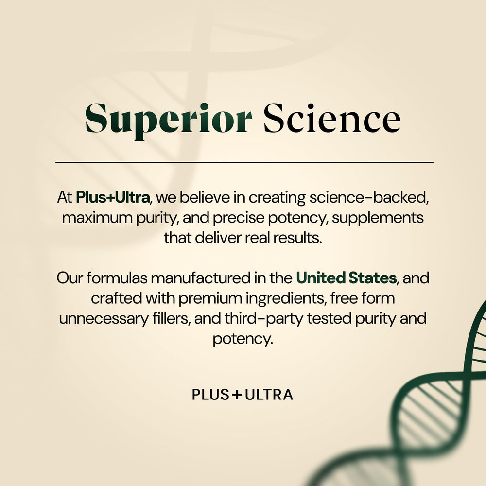 Plus+Ultra Daily wellness capsules in hand suggesting easy daily use