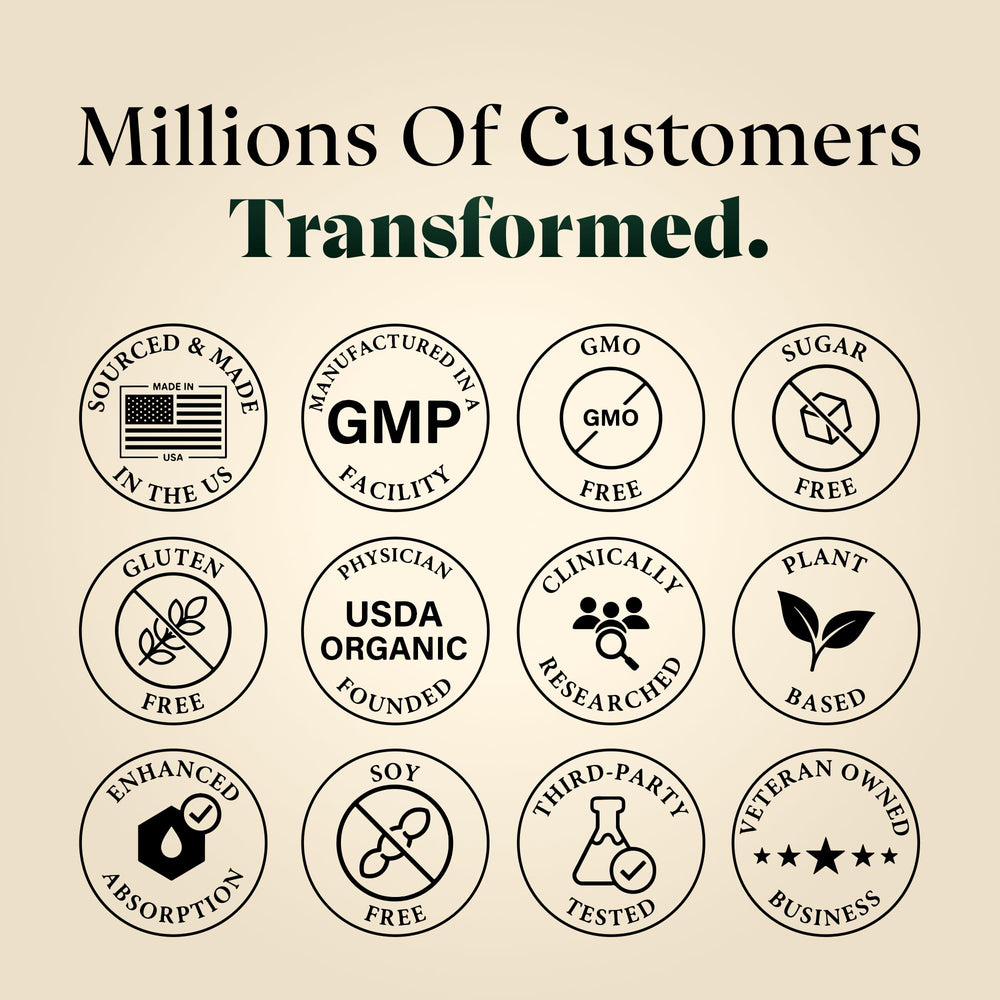 Plus+Ultra GMP-certified facility badge signaling quality manufacturing