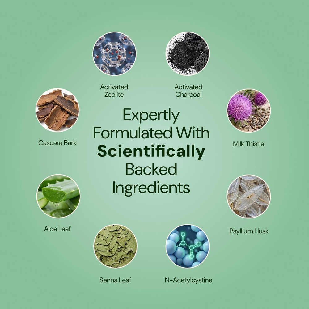 Plus+Ultra psyllium husk Aloe vera capsules aiding digestion and gut balance.