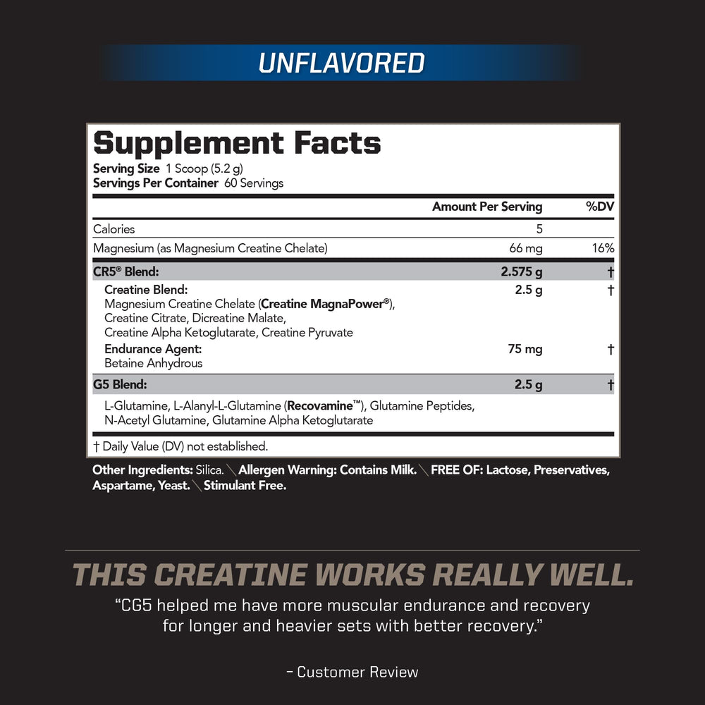 PMD CG5 scoop with powder for accurate pre-workout dosing.