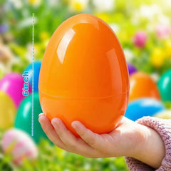 PNIOTAIN blue 6-inch jumbo Easter egg, ideal for colorful hunt prizes.