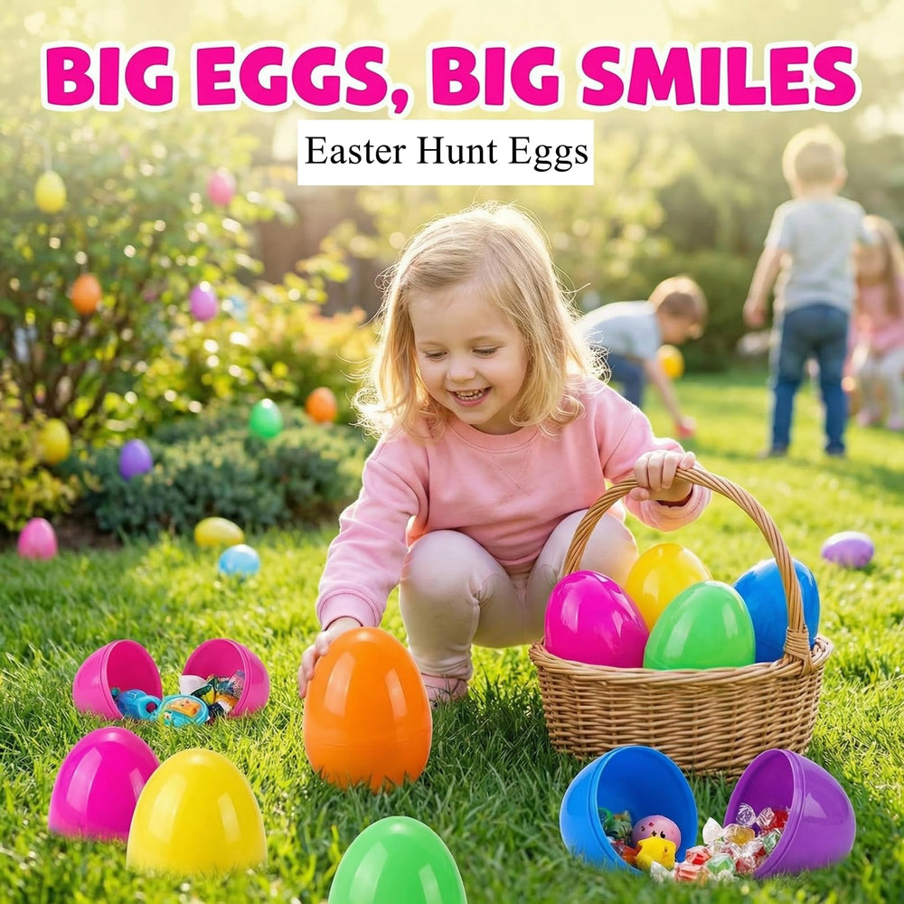PNIOTAIN purple 6-inch jumbo Easter egg, perfect for large treats.