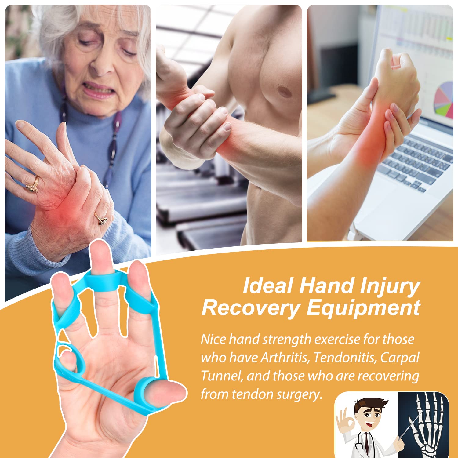 Pnrskter ergonomic, compact design fits the hand for on-the-go workouts.