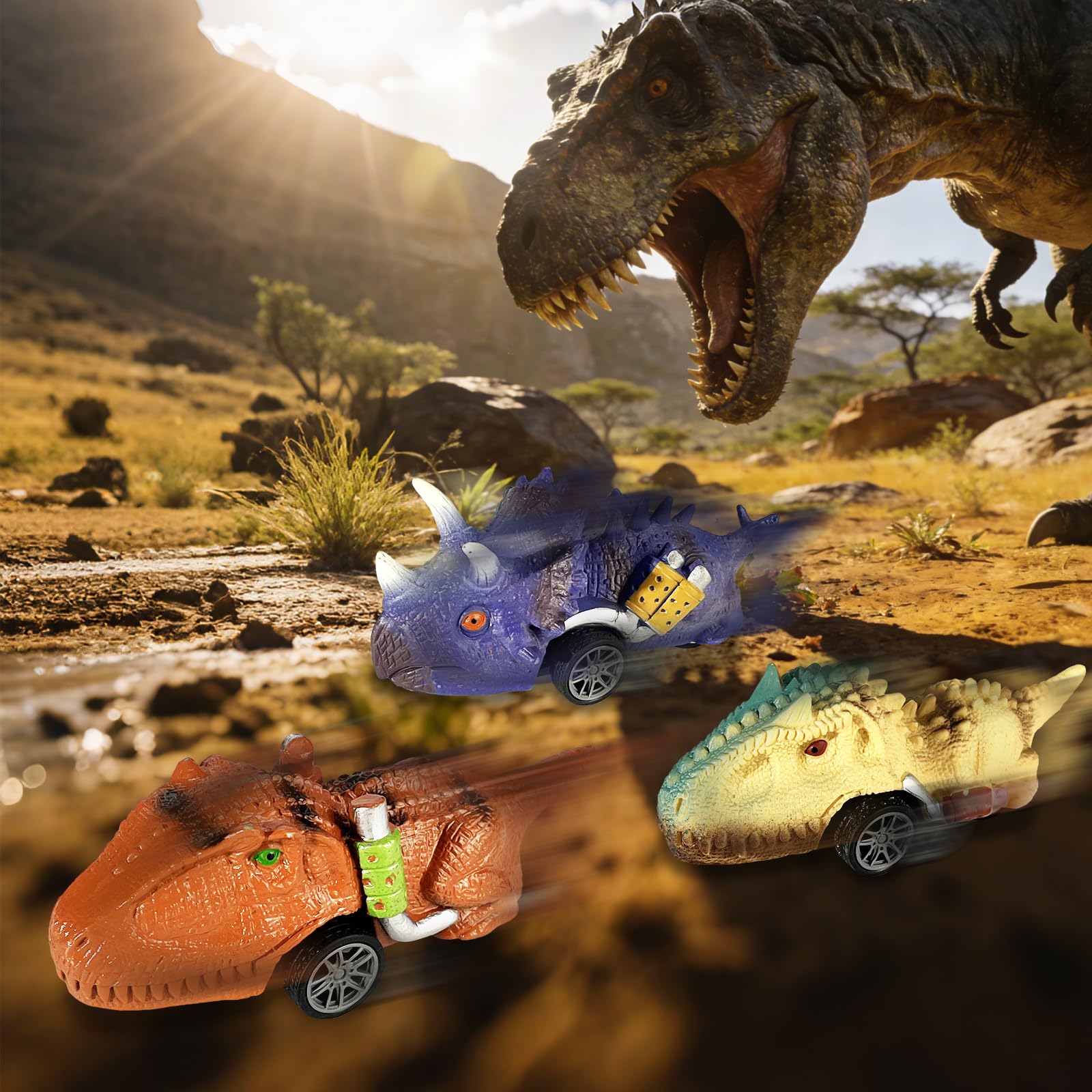 EA Kong dinosaur car toys inside eggs for classroom rewards