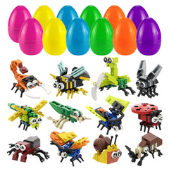 POATROZON Easter egg with building blocks for creative play during egg hunts
