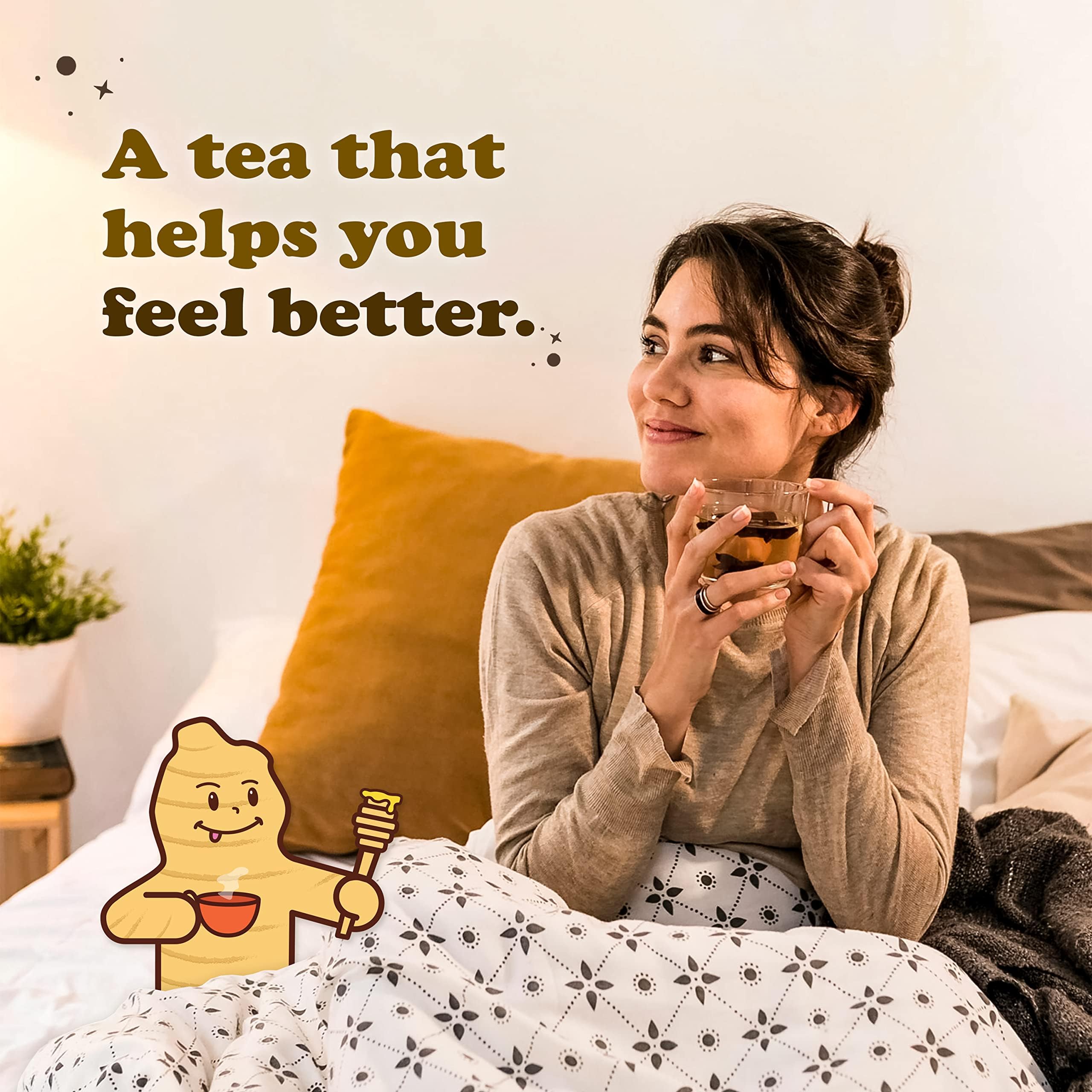 Pocas Honey Ginger Tea sachets ready for travel and quick use