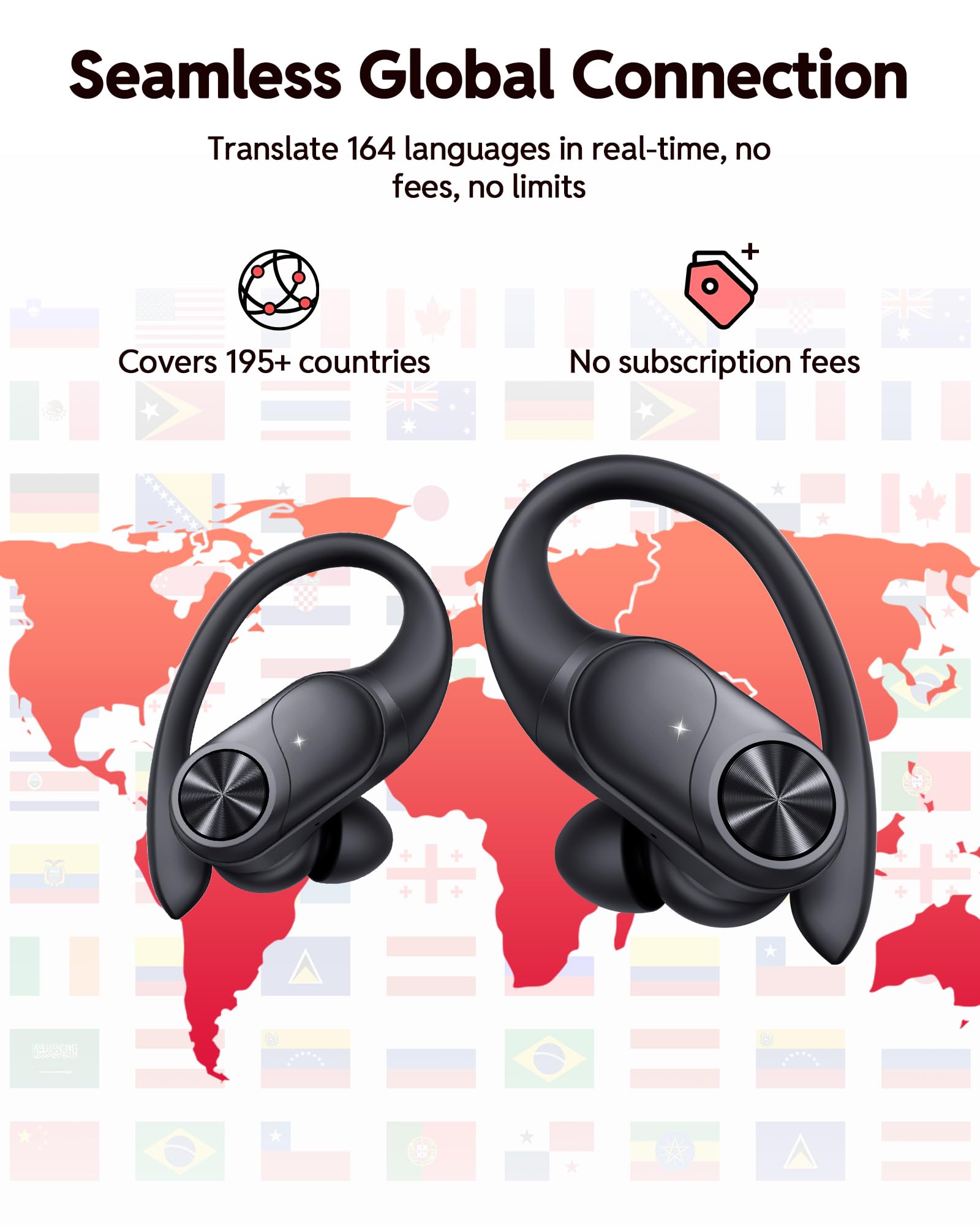 PocBuds earhook secure-fit helps during workouts and active movements