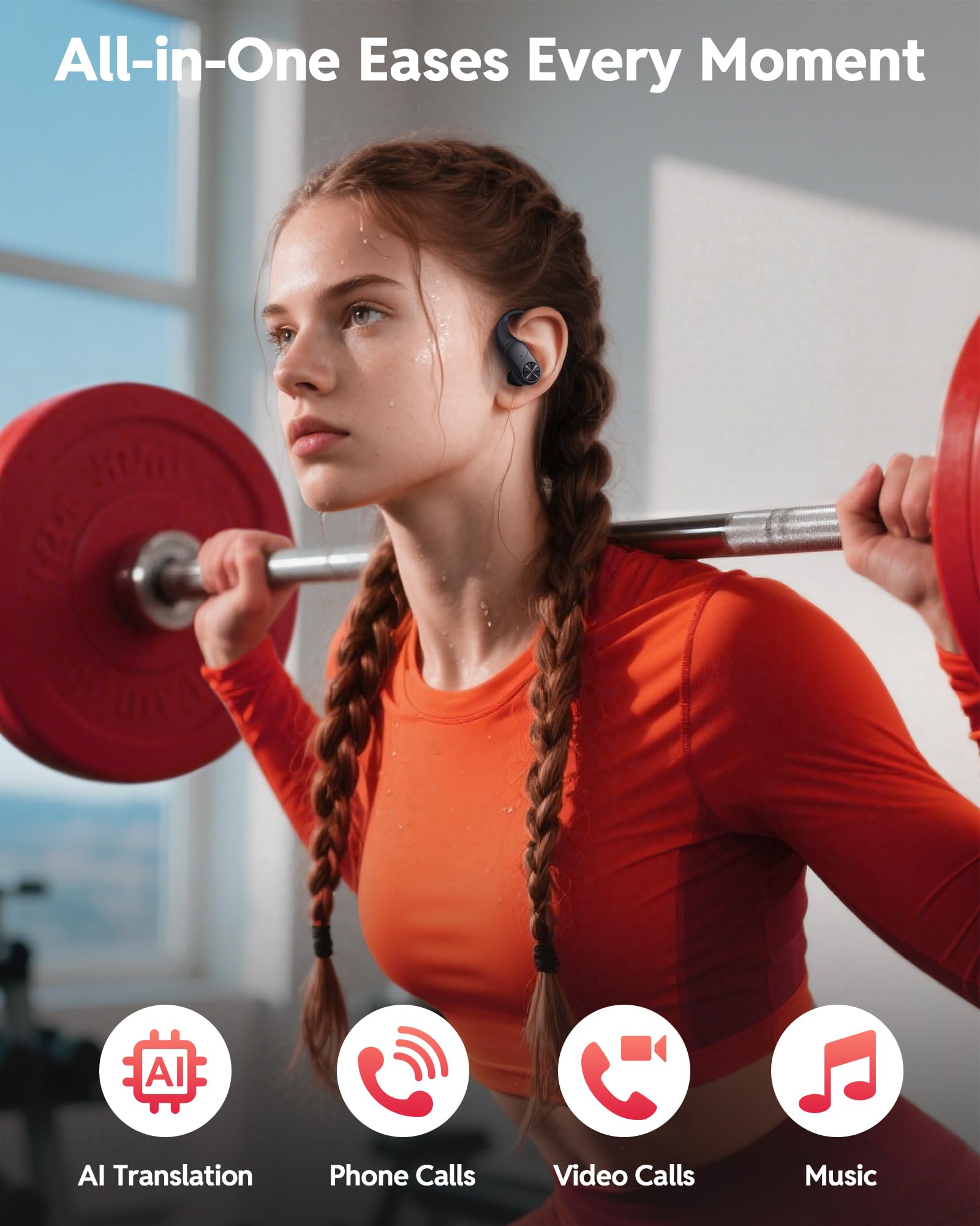 PocBuds sport-friendly fit ideal for gym sessions