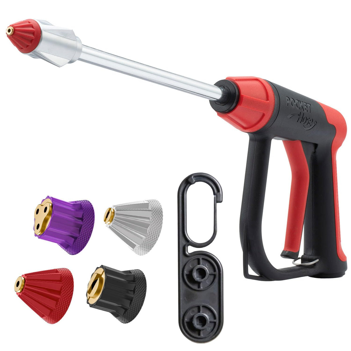 Pocket Hose Arrow 0 degree tip for targeted grout and siding cleaning