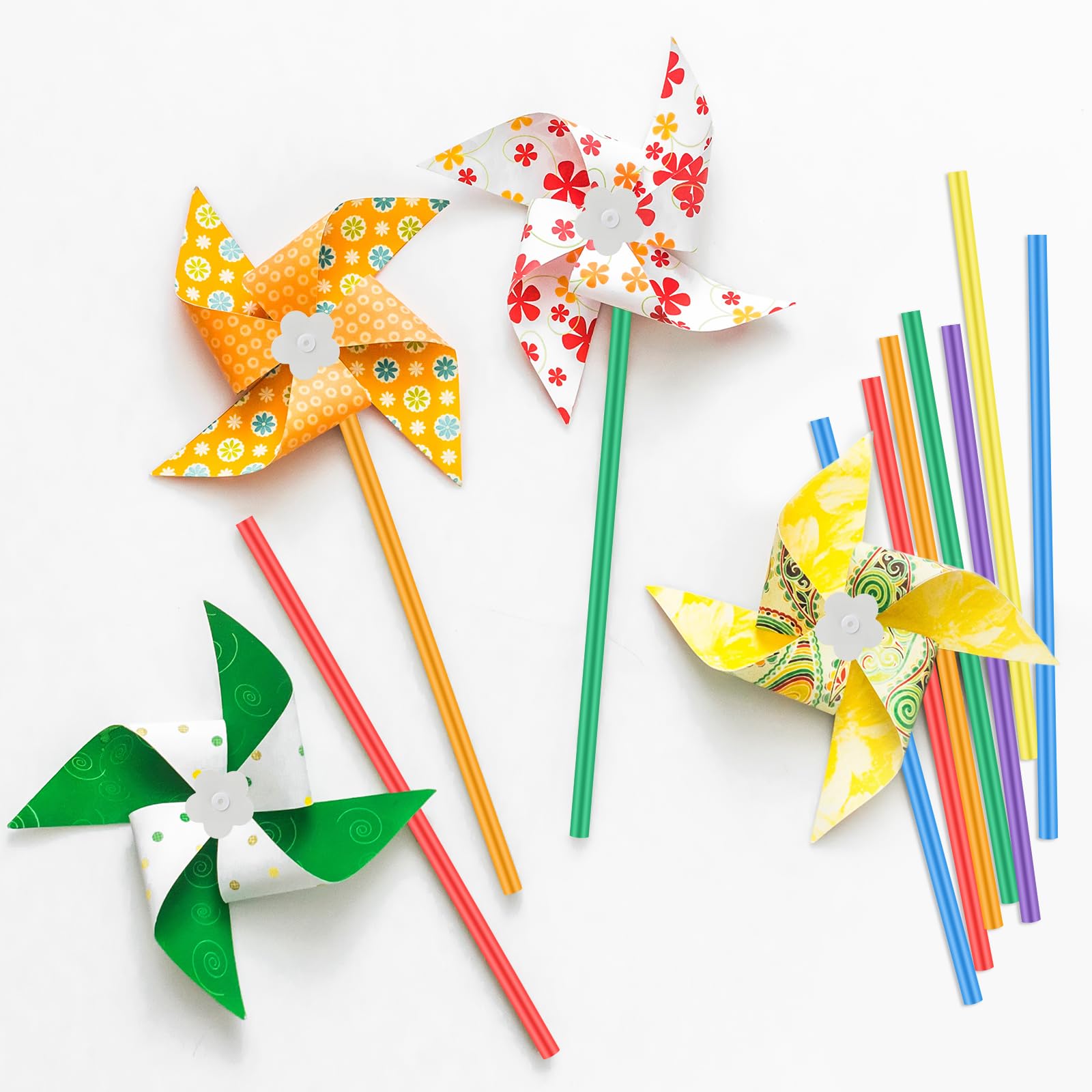 Poen Pinwheels measure 5 inches for kid friendly handling and display