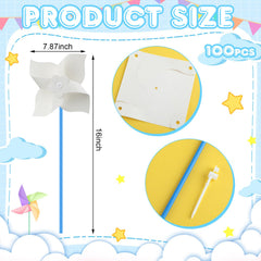 Poen Pinwheels bright colors with plastic handles brighten garden play and decoration