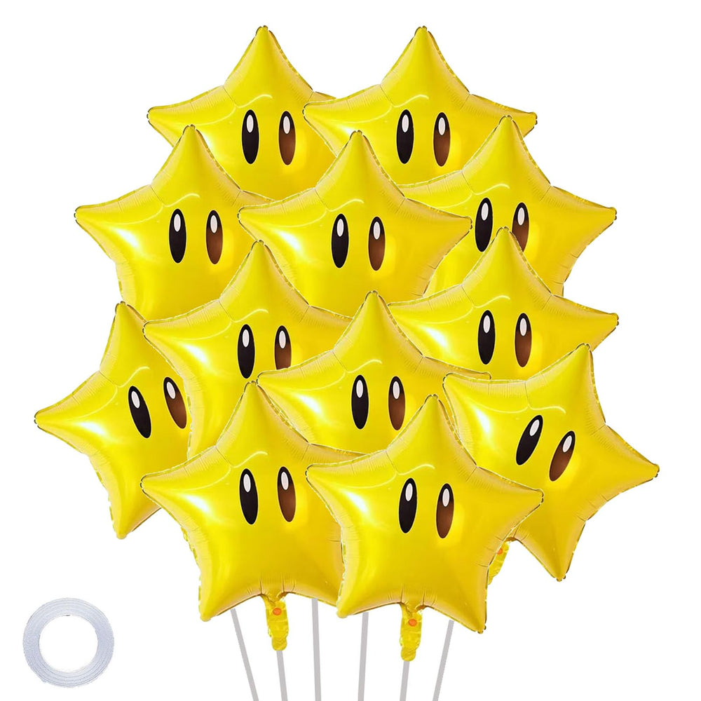 POFLWO star foil balloon 18 inch gold for vibrant party decor
