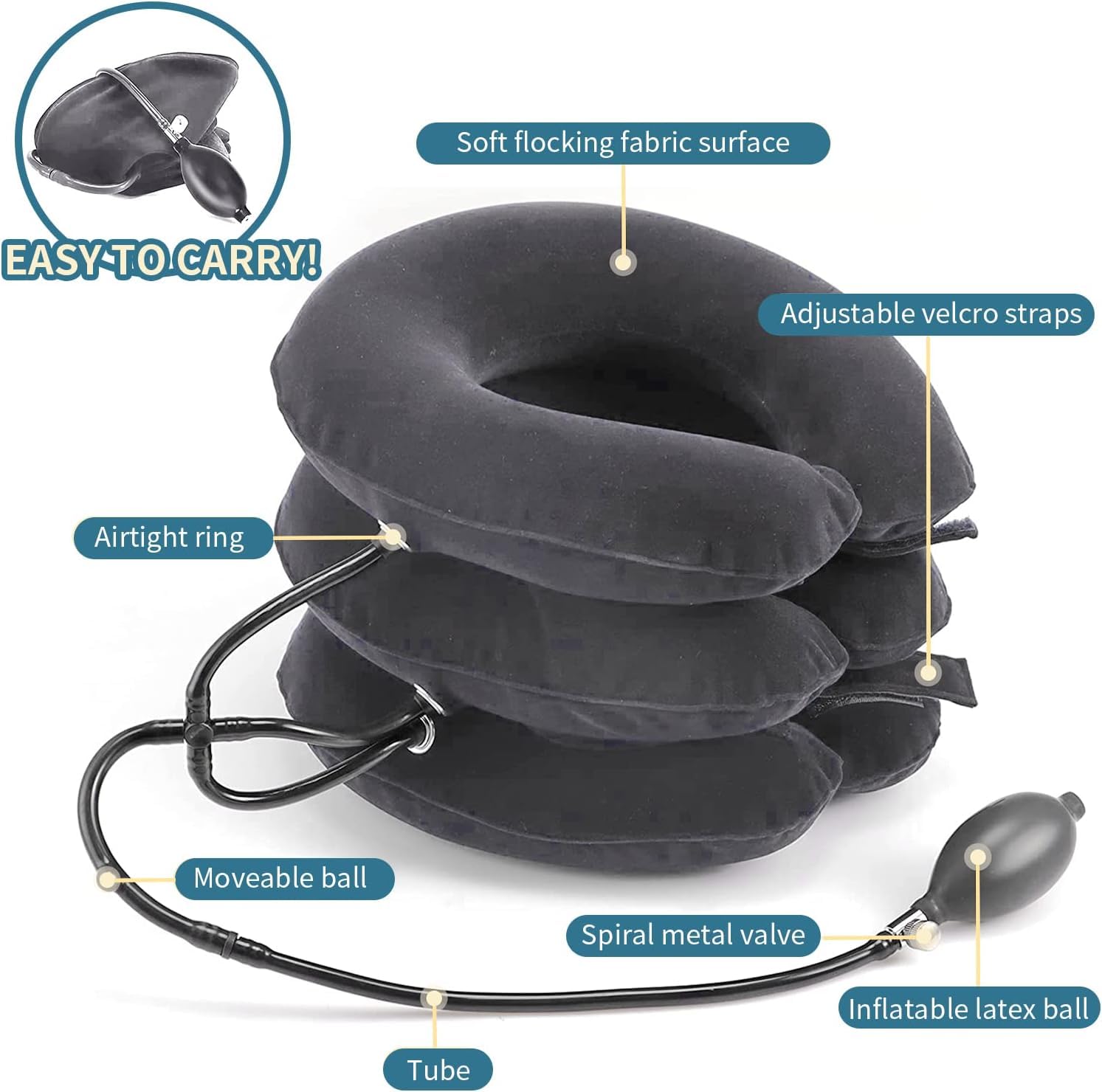 Pogcay portable neck stretcher is lightweight for on-the-go use.