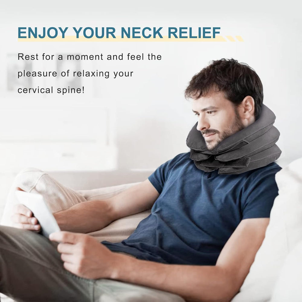 Pogcay cervical traction triple-leak prevention reduces leakage risk.