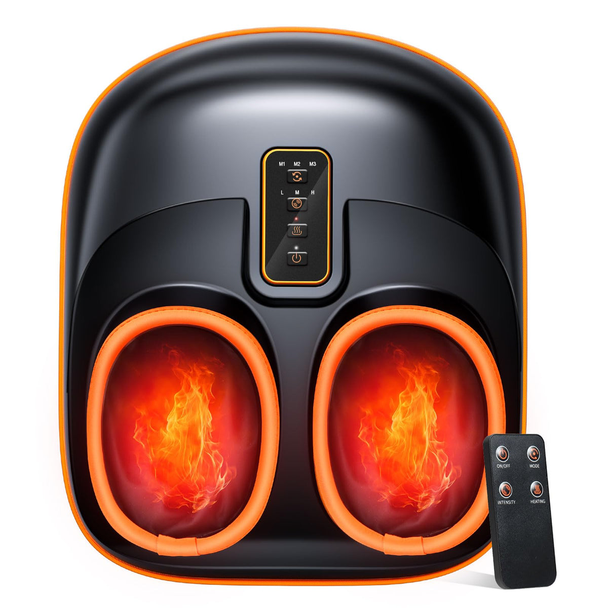 POGGT Foot Massager with 6 airbags and 29 nubs for deep kneading relief.