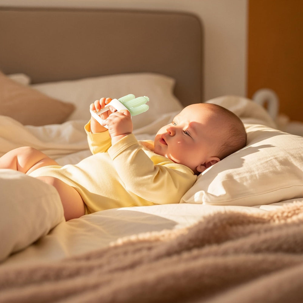 POIKSHARK dishwasher-safe teether offers quick cleanup after use.