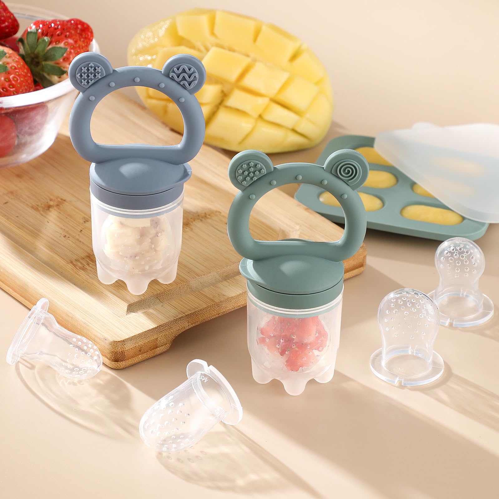 POIKSHARK microwave-safe and boil-friendly for sanitizing between feeds