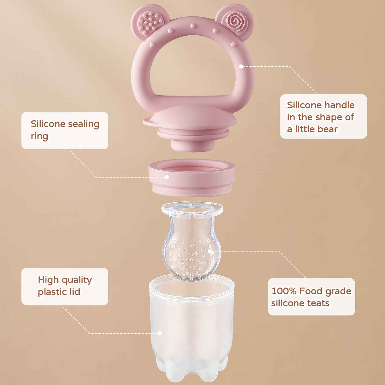 POIKSHARK mini freezer tray for pre-chilled baby snacks