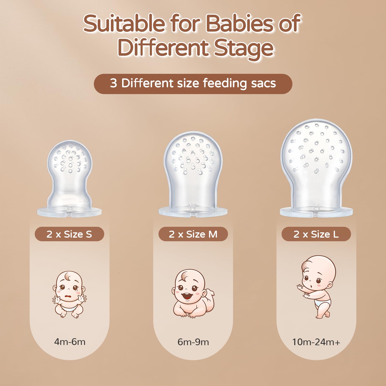 POIKSHARK silicone teether with soft handle soothes teething safely