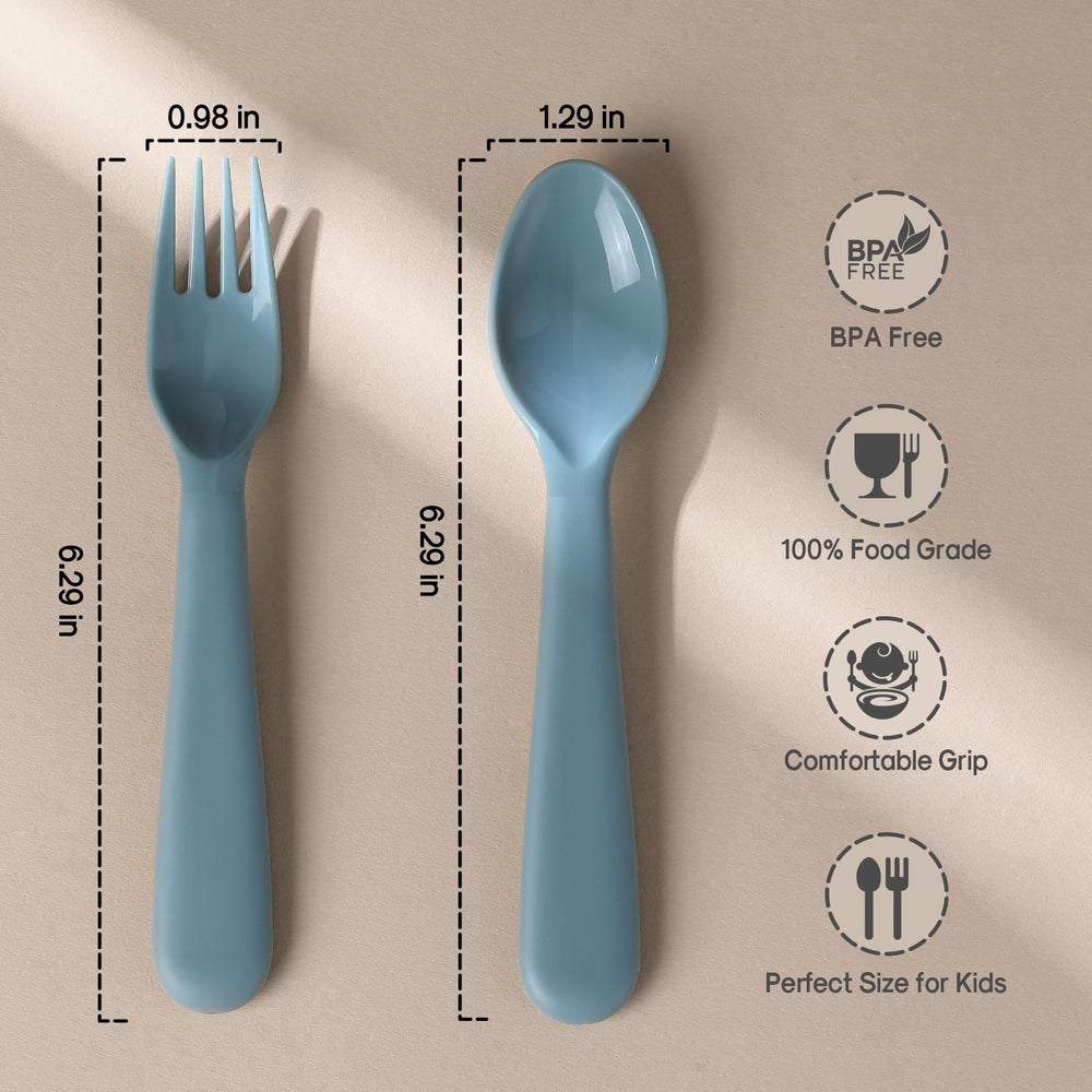 POIKSHARK toddler forks designed for safe, precise bites