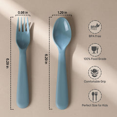 POIKSHARK toddler forks designed for safe, precise bites