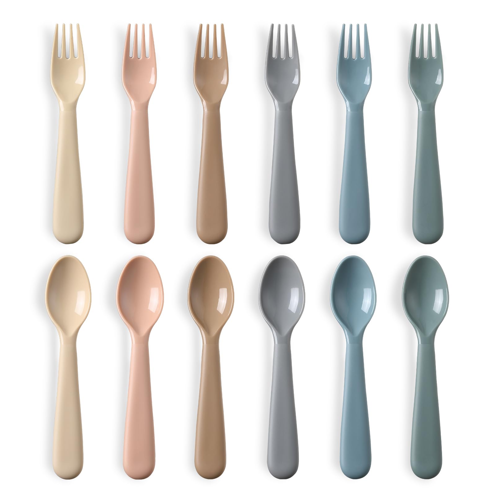 POIKSHARK toddler spoons for easy self-feeding at meals