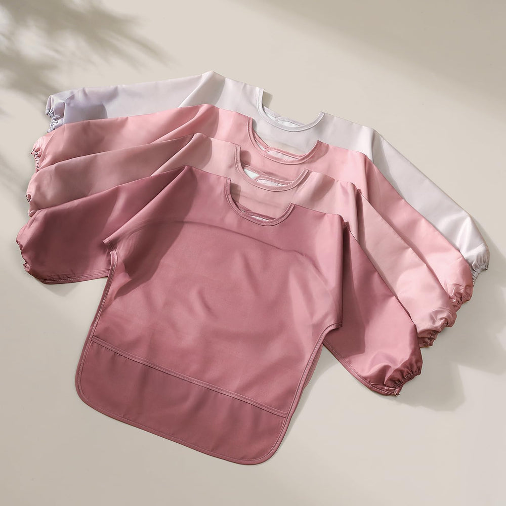 POIKSHARK travel-friendly bib rolls up compactly for on-the-go feeding.