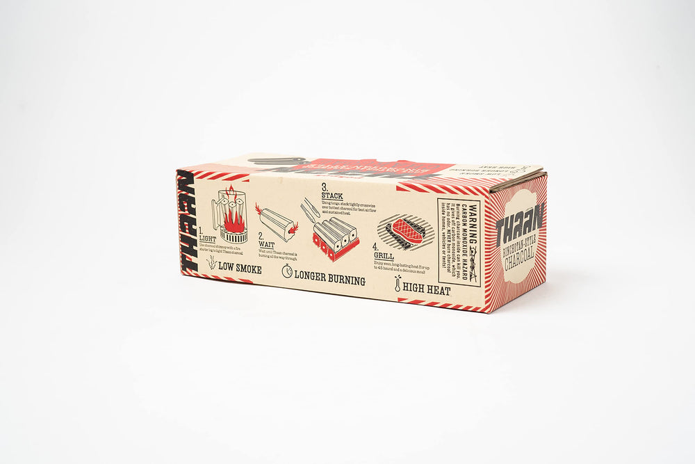 Pok-Pok Thaan Charcoal bag emphasizes burn time for steady cooks