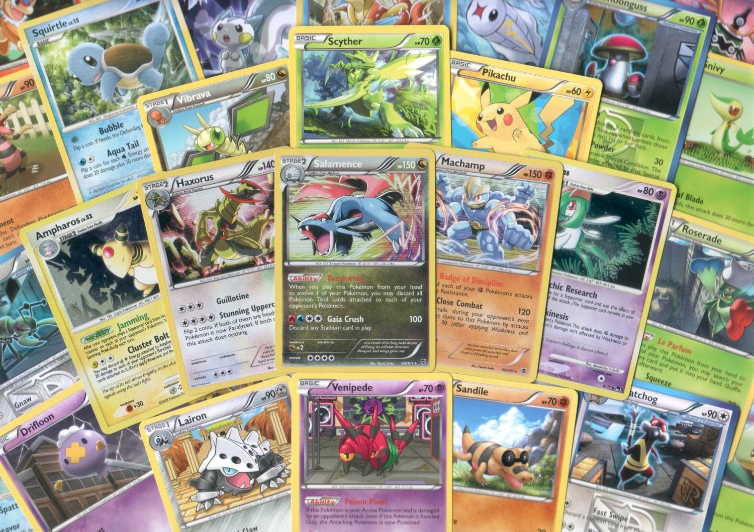 Pokémon 250 assorted cards with rares and foils for collectors and gameplay